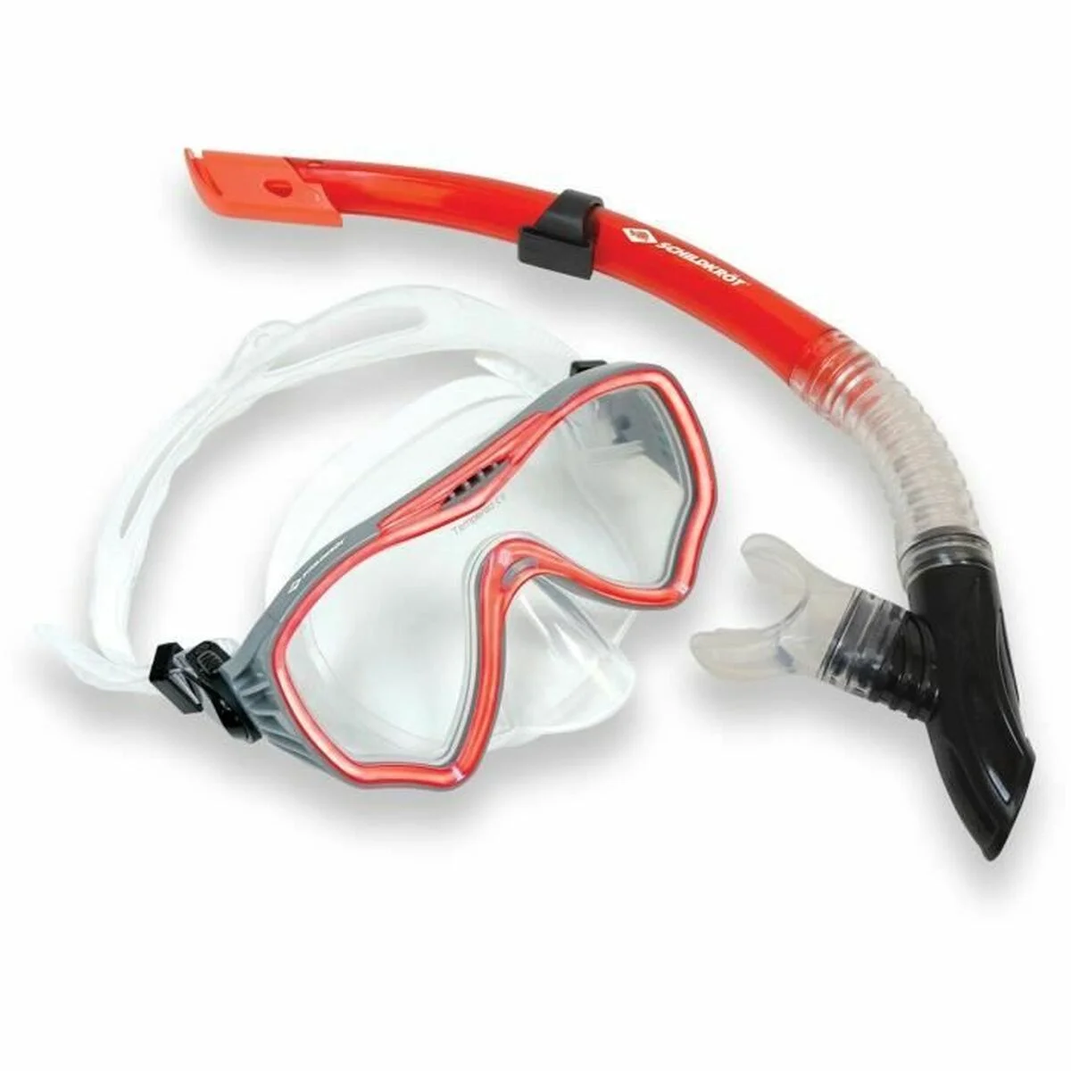 Gafas de Buceo con Tubo Schildkröt Rojo Gris Talla única