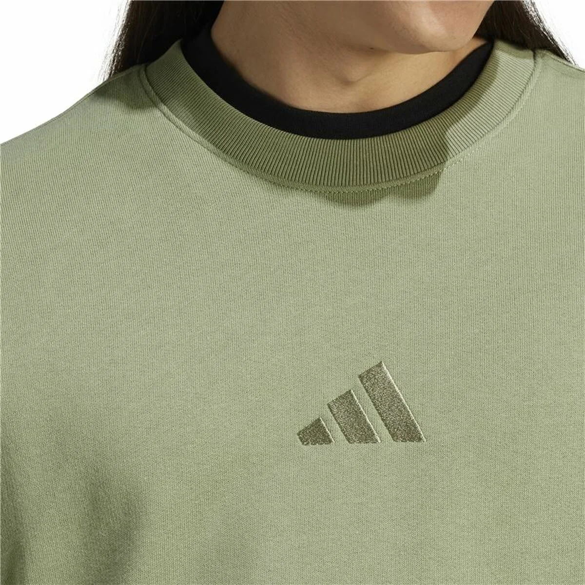 Sudadera sin Capucha Hombre Adidas All Szn French Terry Crew Verde L