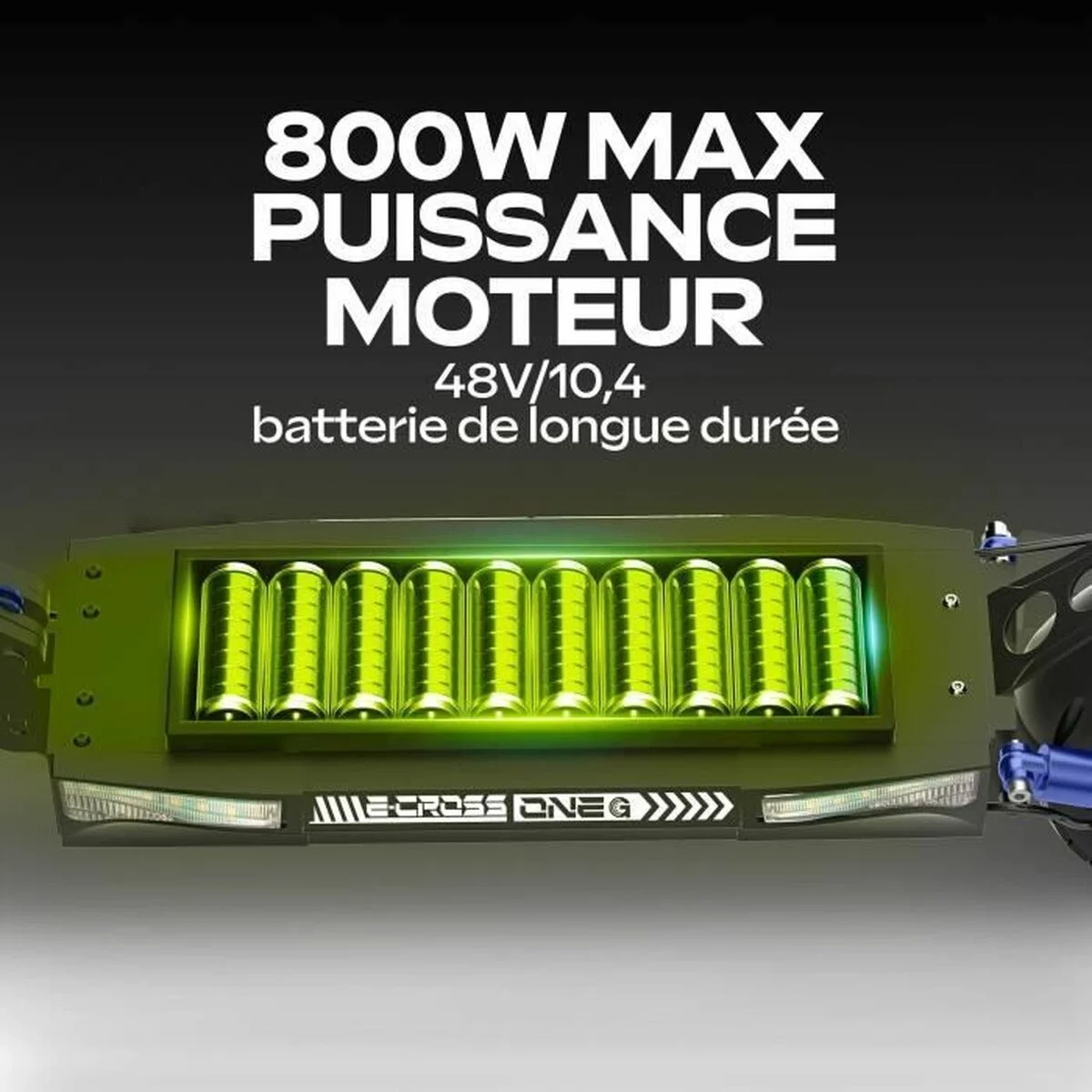 Patinete Eléctrico Urbanglide ECROSS ONE 800 W Negro 25 km/h