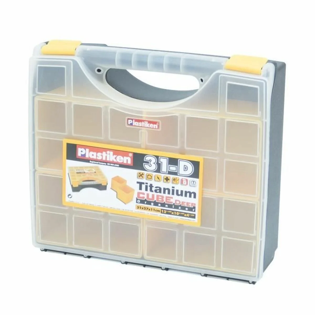 Organizador de Herramientas Plastiken Titanium 83031D Plástico 31 x 27 x 6 cm