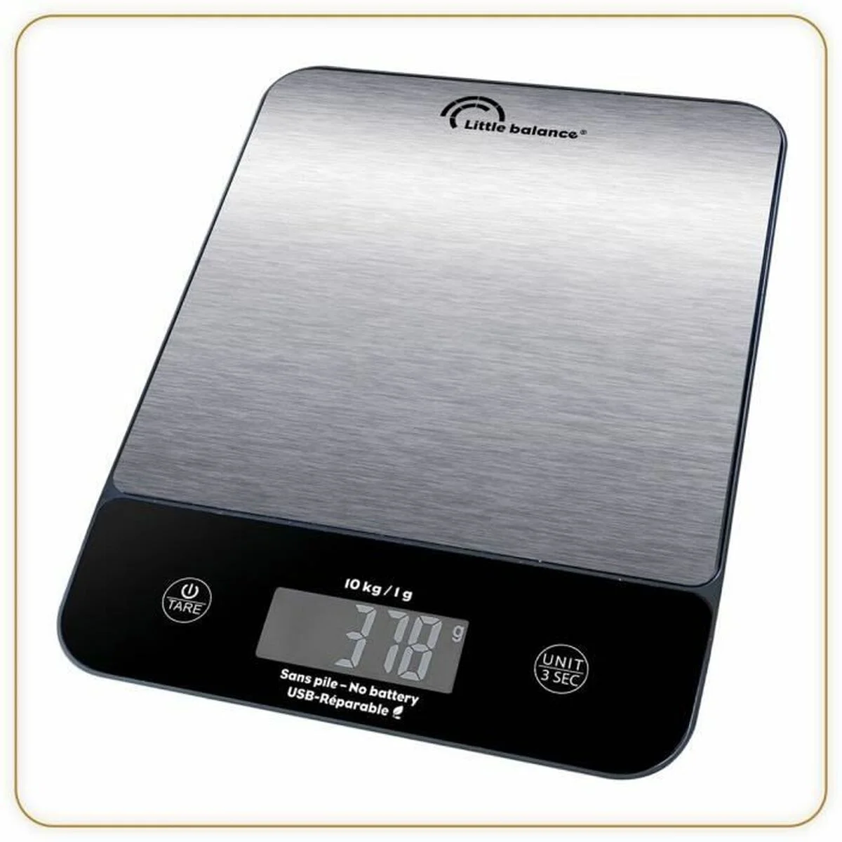 Báscula de Cocina Little Balance 10 kg Plateado 23,8 x 17,3 cm