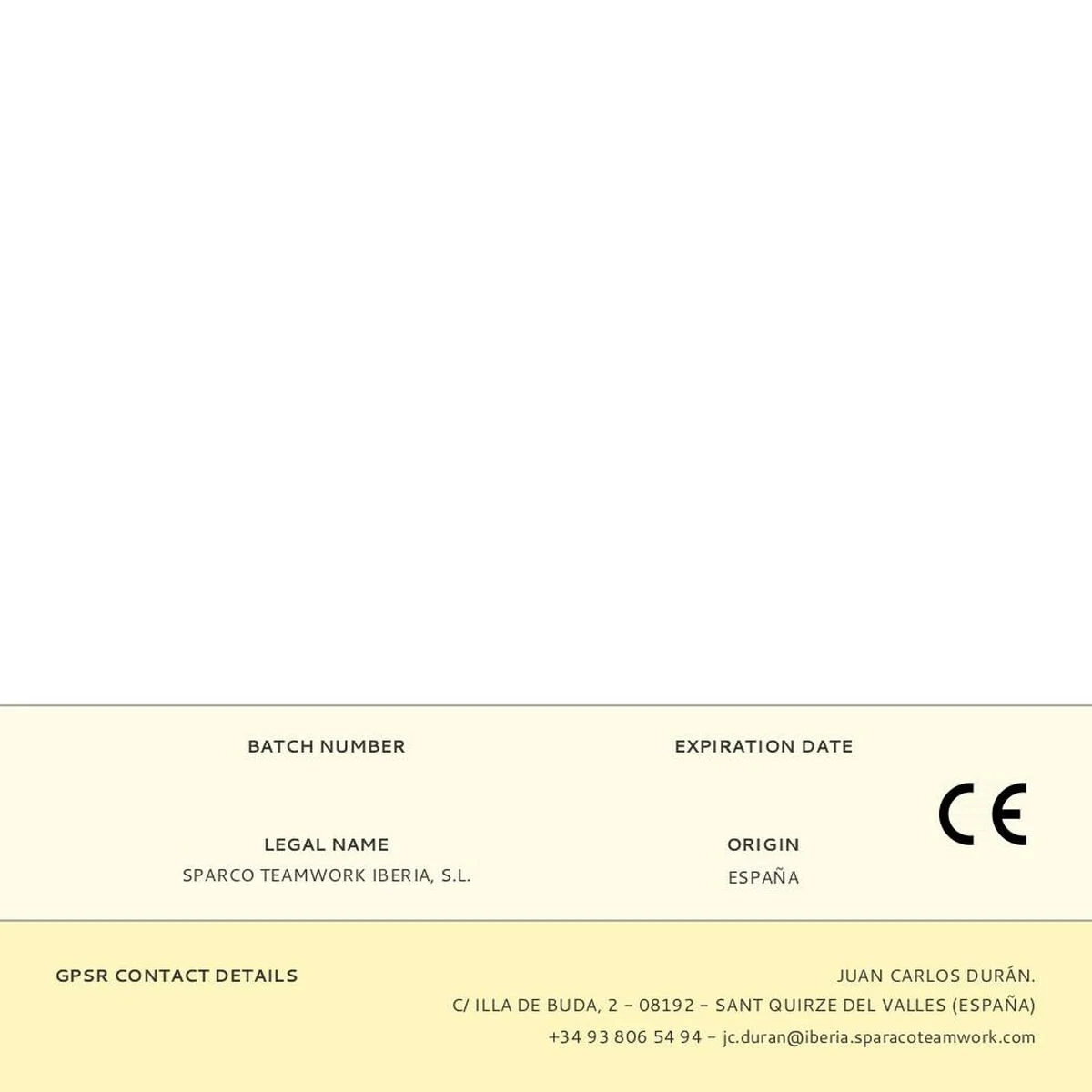 Pantalón de trabajo Sparco Laredo Azul Negro