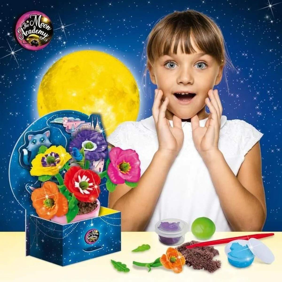 Juego de Manualidades Lisciani Giochi The Moon Academy Moon Flowers Multicolor