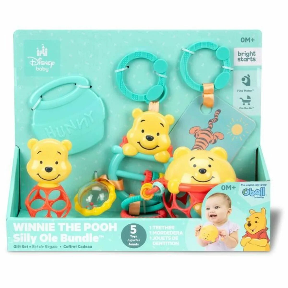 Set de Juguetes para Bebés Disney BABY WINNIE Multicolor 5 Piezas