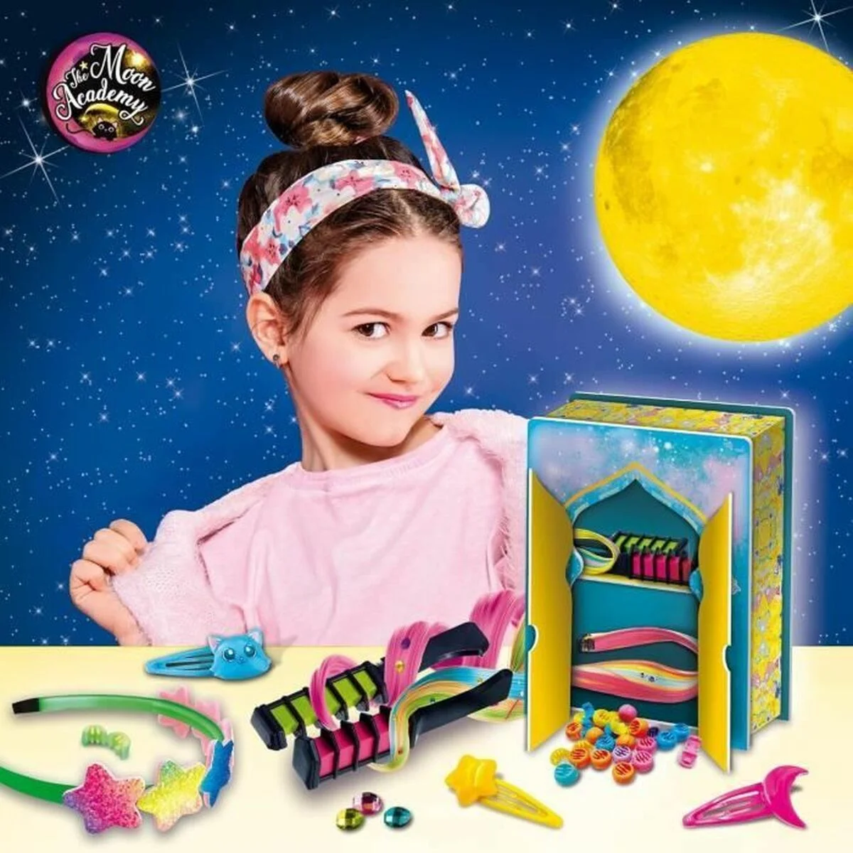 Set de Peluquería Infantil Lisciani Giochi The Moon Academy Moon Hairstyle