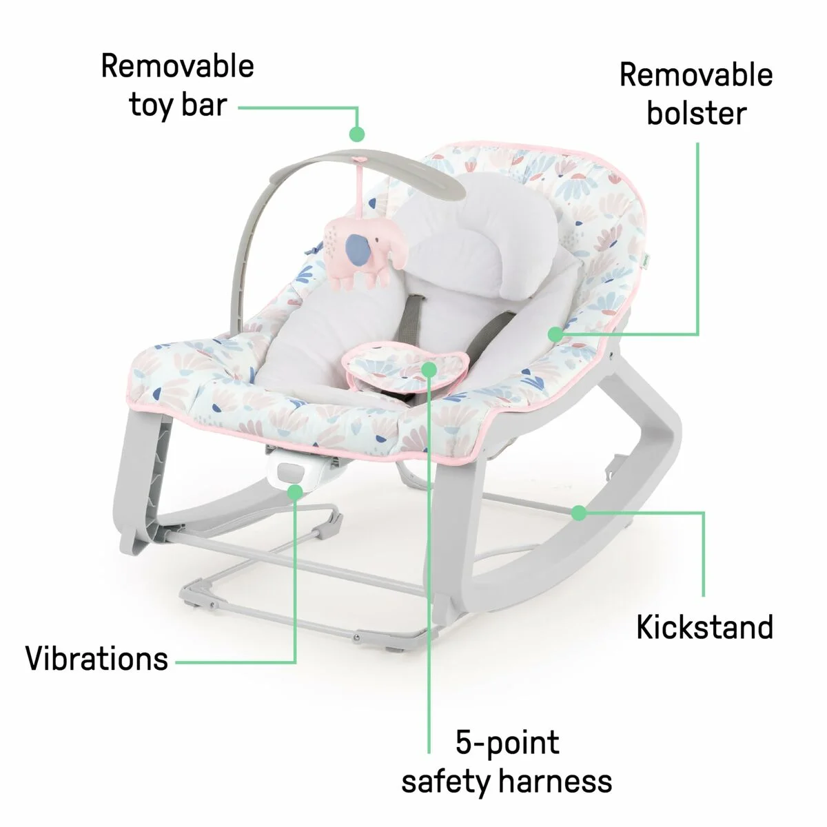 Hamaca para Bebé Ingenuity Gris