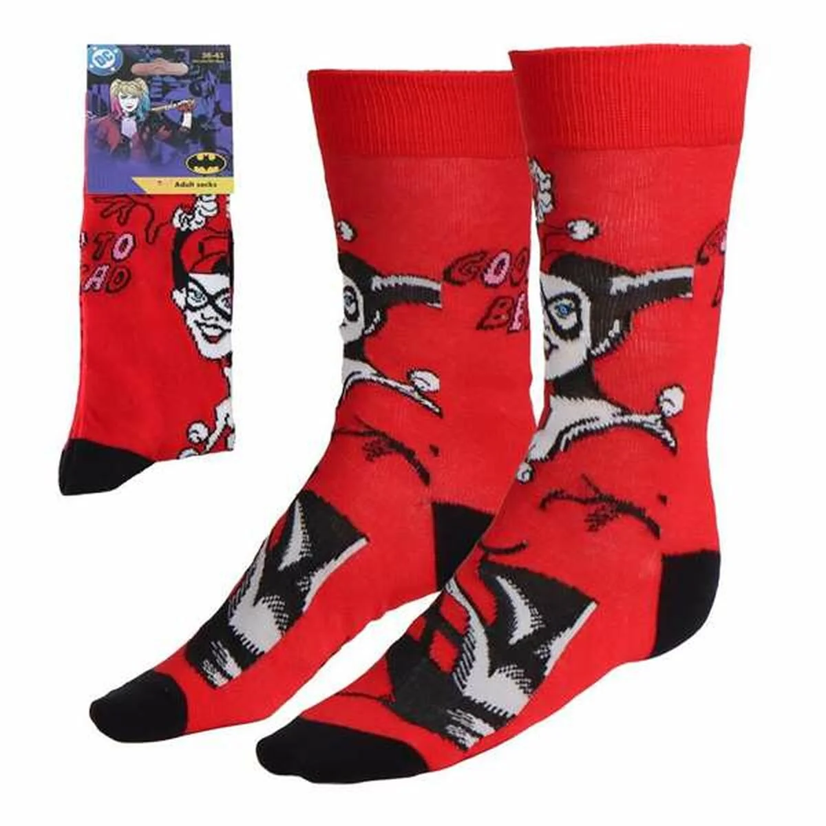 Calcetines Batman Harley Quinn Rojo 36-43