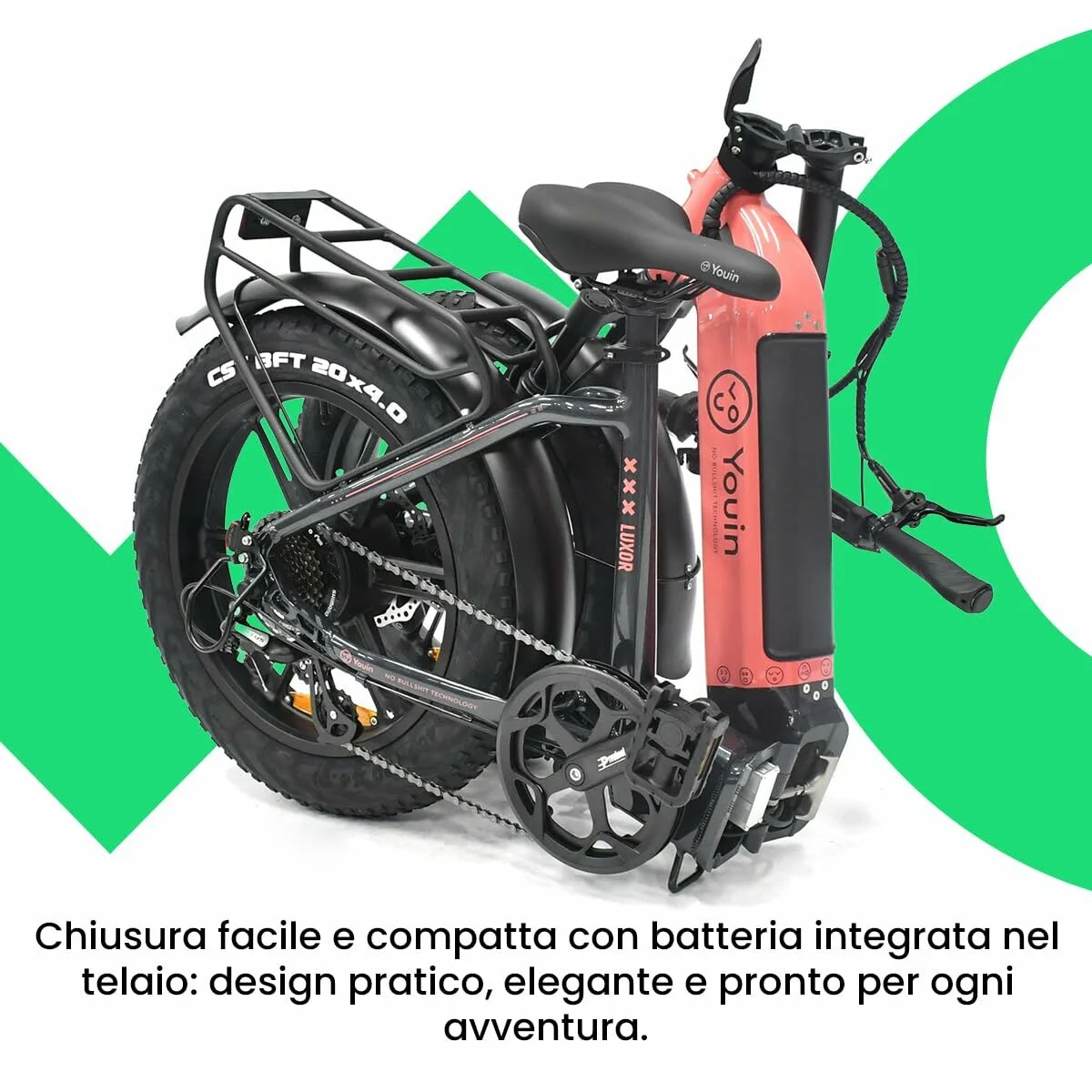 Bicicleta Eléctrica Youin BK1716 LUXOR II Coral 250 W