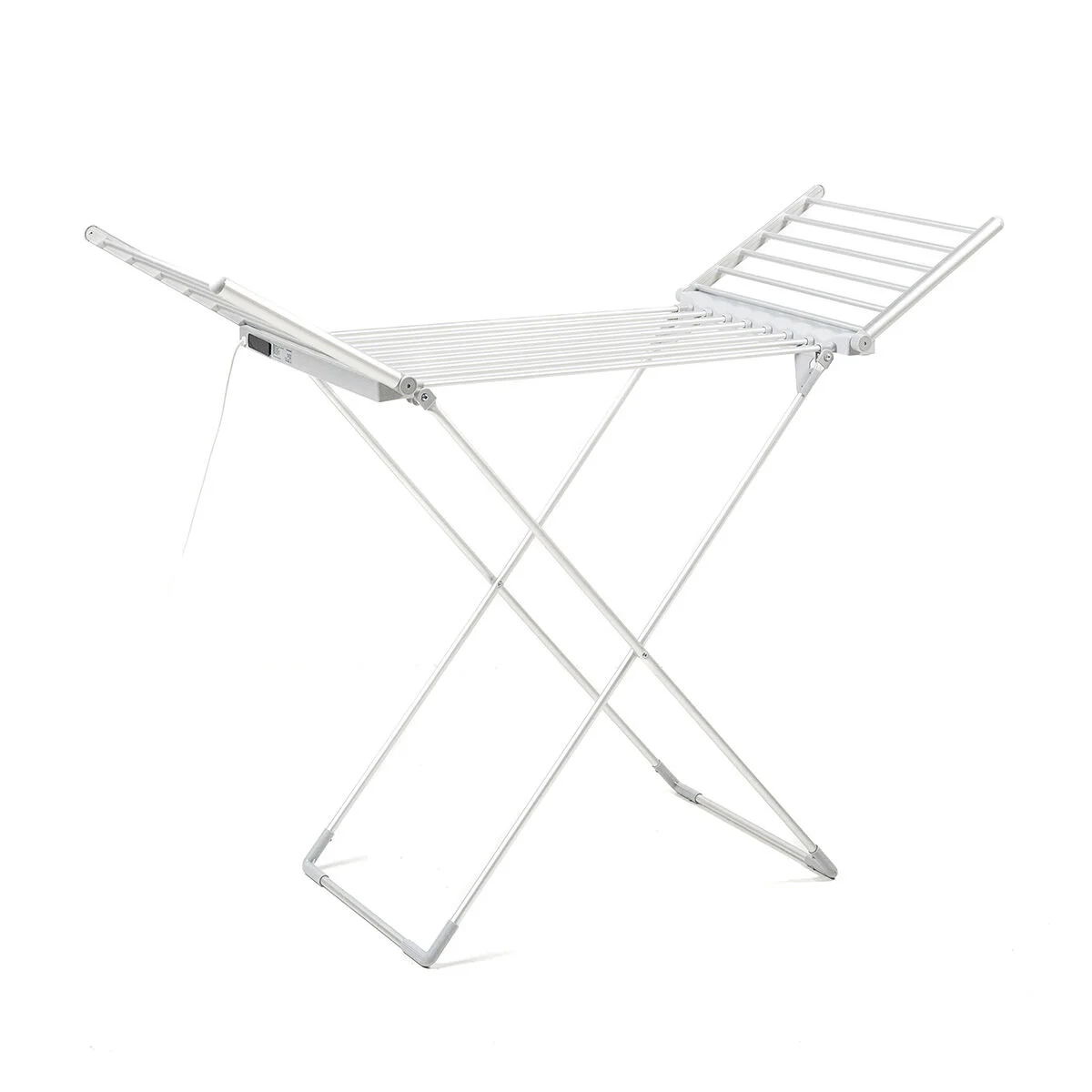 Tendedero Eléctrico Plegable con Alas, Pantalla Táctil, Temporizador y Control de Temperatura Warmmat InnovaGoods 230 W 20 Barra