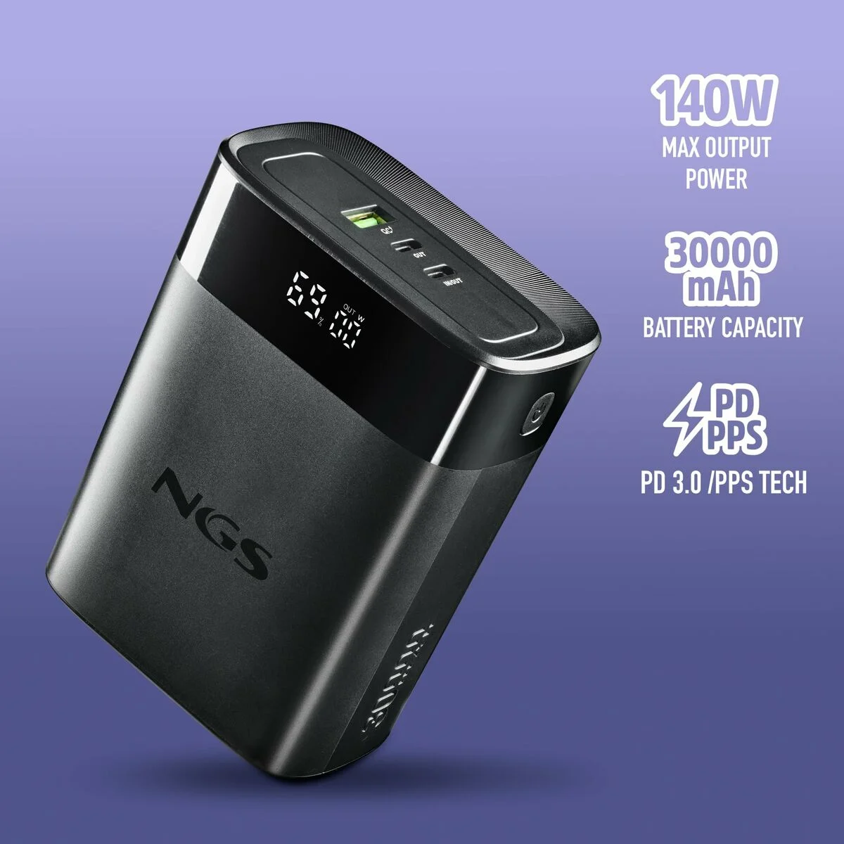 Powerbank NGS TWIX30 Negro 30000 mAh