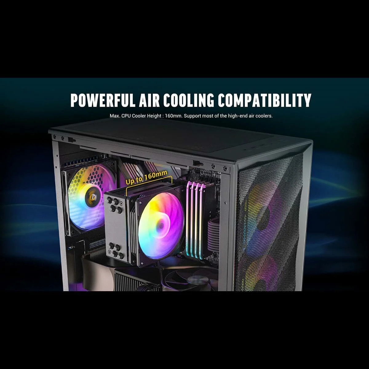 Caja Semitorre ATX Antec AX85 ARGB Negro