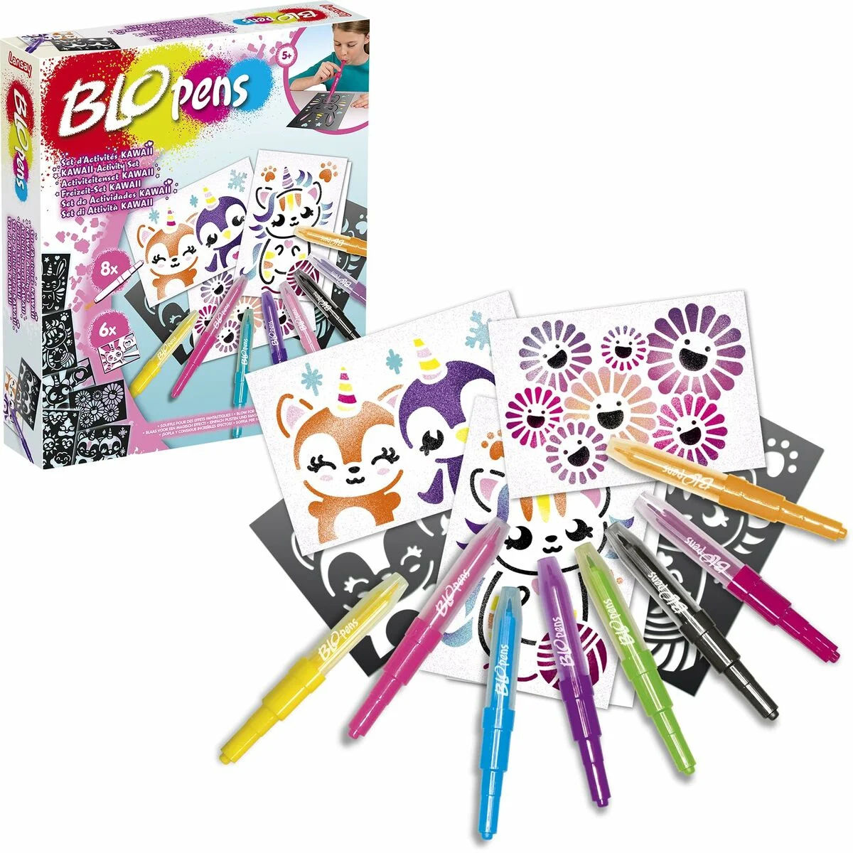 Caja de Actividades para Colorear Lansay BLOPENS KAWAII Multicolor