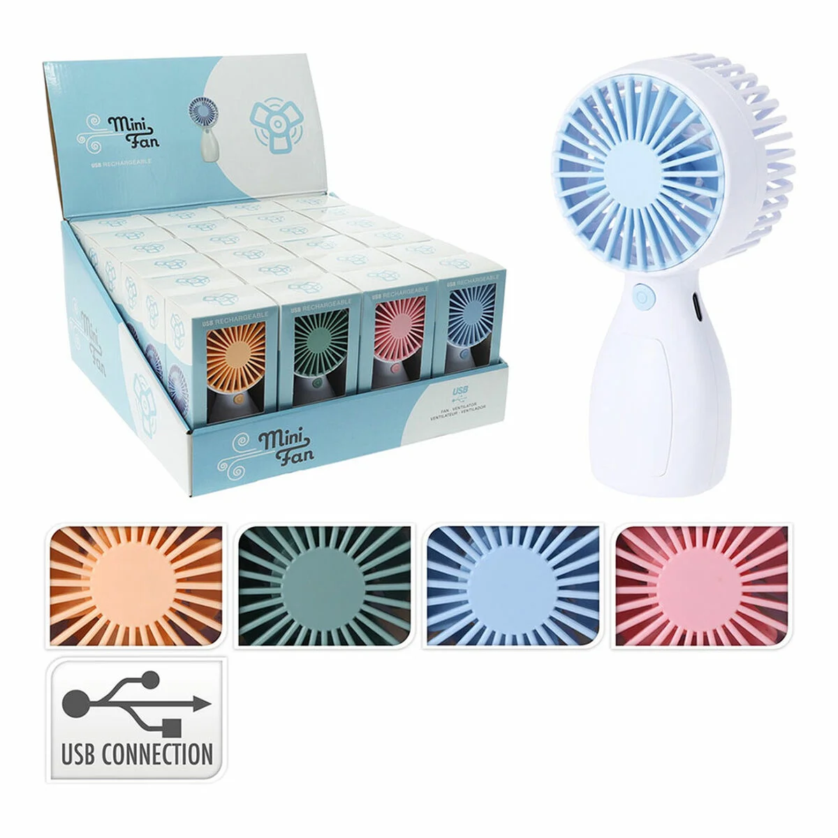 Ventilador Nebulizador Lifetime Multicolor