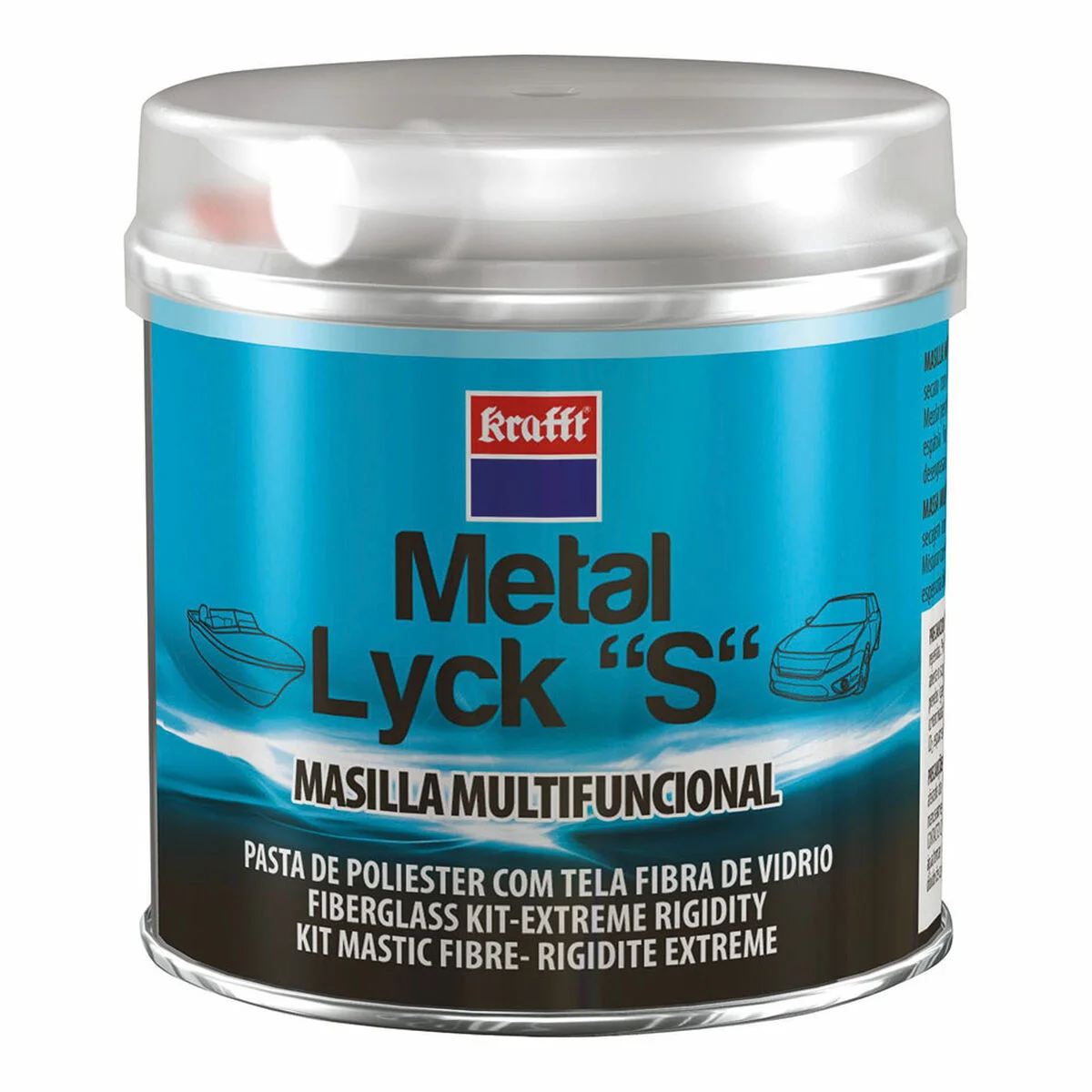 Masilla de poliéster Krafft metal-lyck 250 g