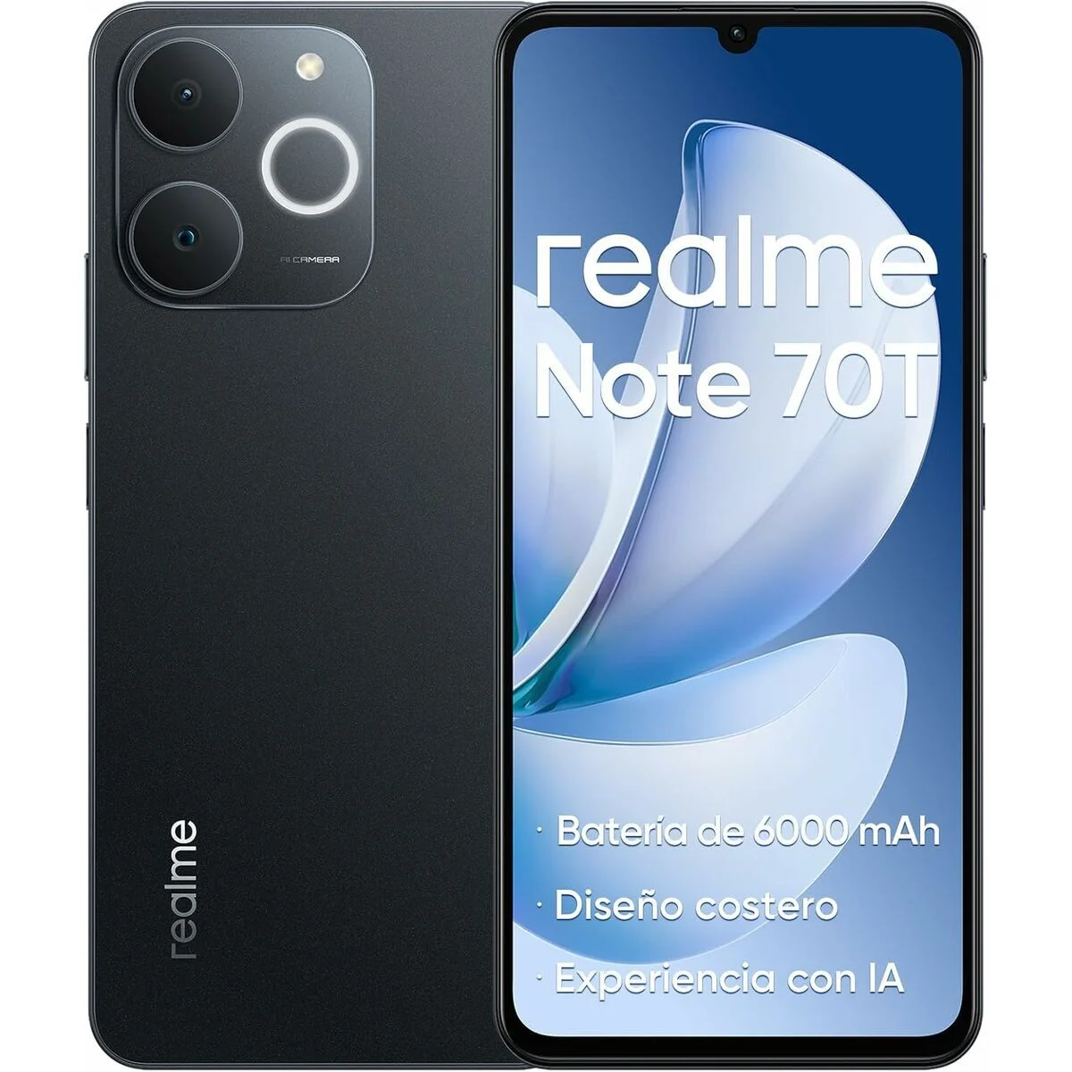 Smartphone Realme NOTE 70T 4 GB RAM 256 GB 6,74" Unisoc Negro