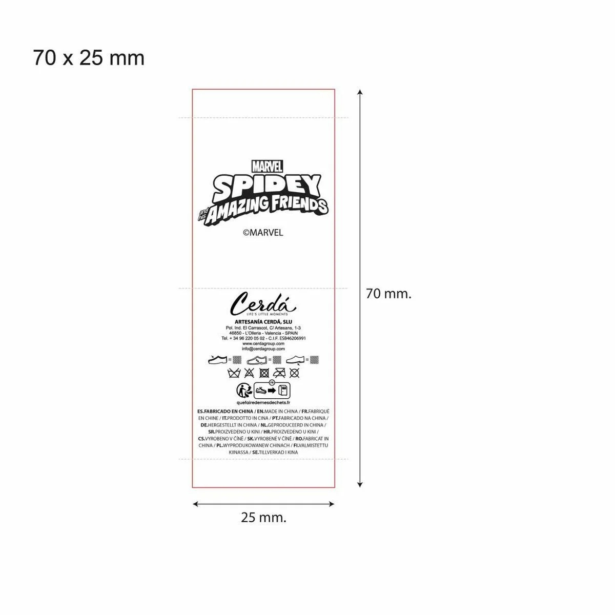 Zapatillas de Estar por Casa Spidey Rojo 24-25