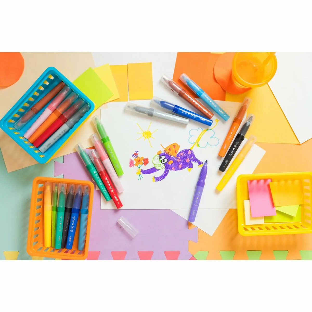 Set de Dibujo Bic 517250 Multicolor (12 Unidades)