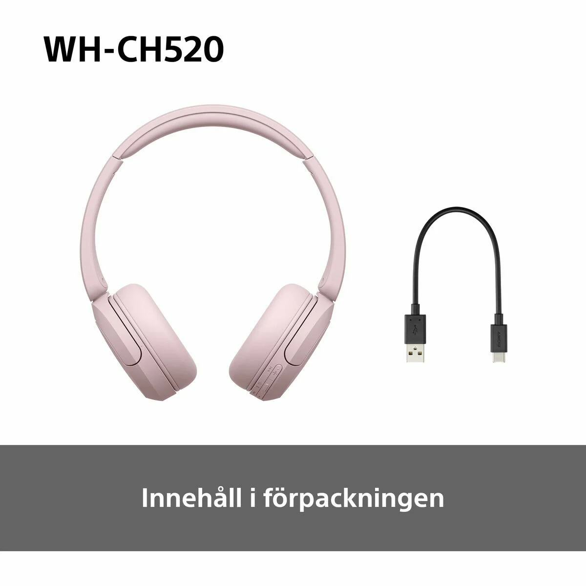 Auriculares de Diadema Sony WHCH520P      * Rosa