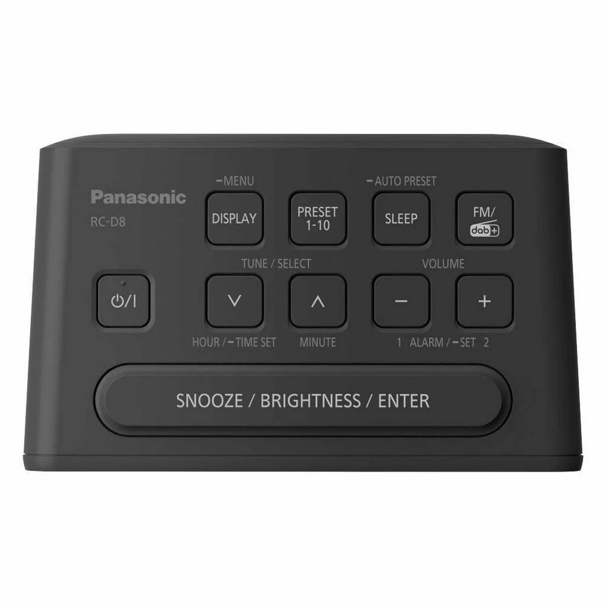 Radio Despertador Panasonic RC-D8EG-K Negro