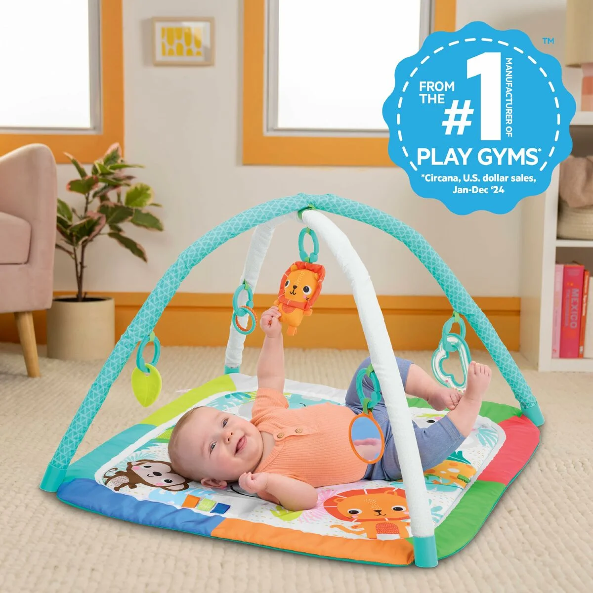 Alfombra de juego Bright Starts Jungla Multicolor