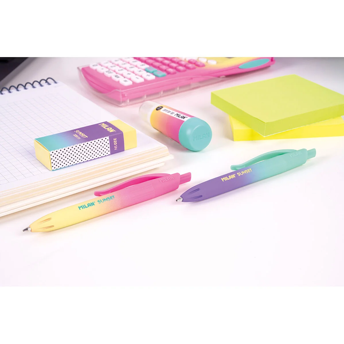 Set de Bolígrafos Milan Multicolor 1 mm (24 Piezas) (24 Unidades)