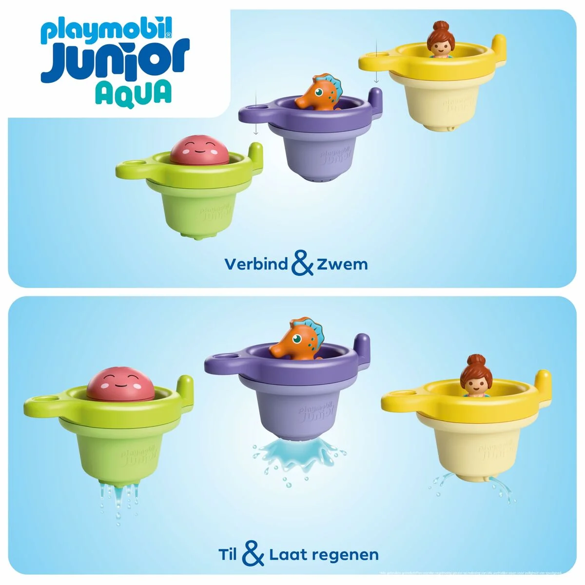 Playset Playmobil Junior Water 71776 6 Piezas