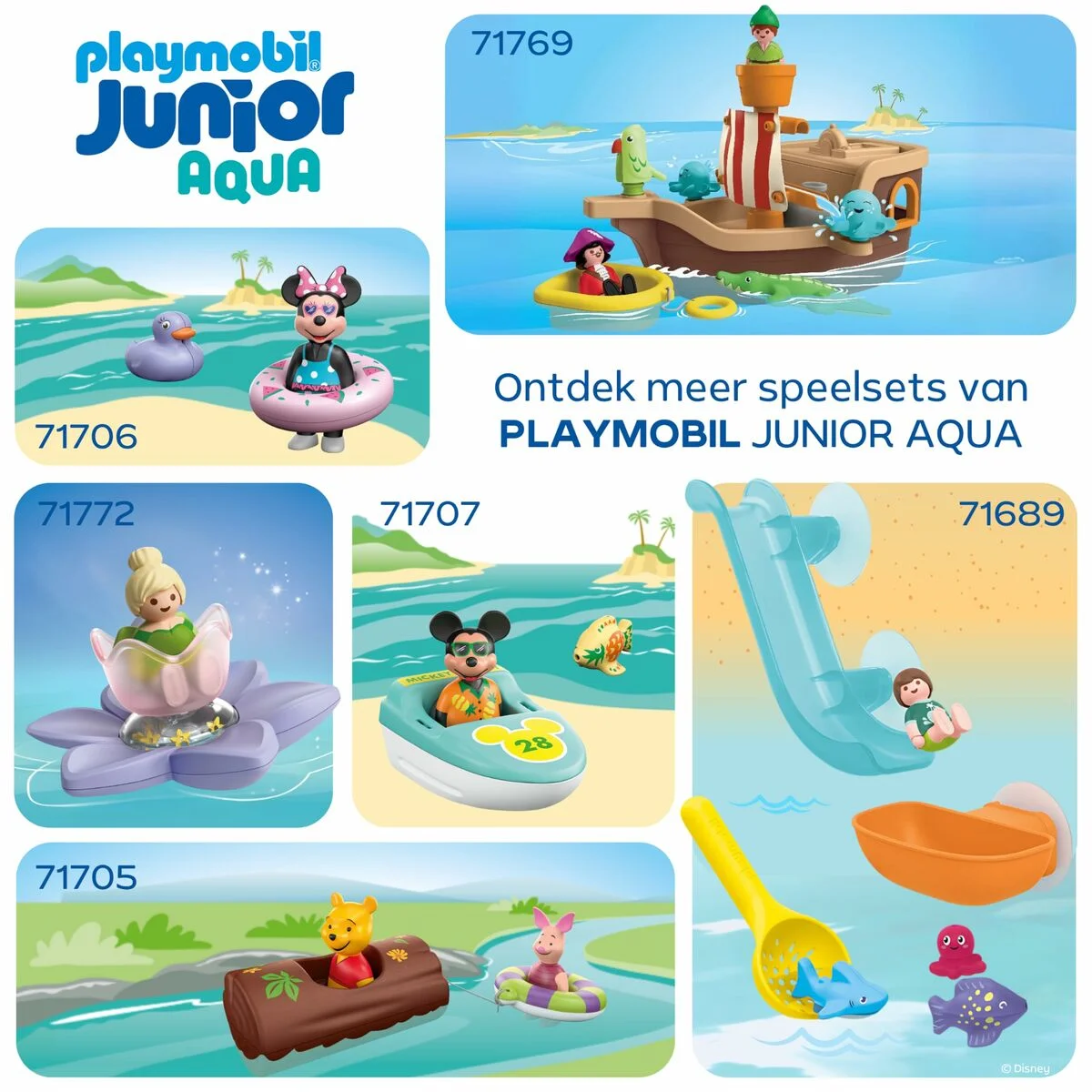 Playset Playmobil Junior Water 71776 6 Piezas