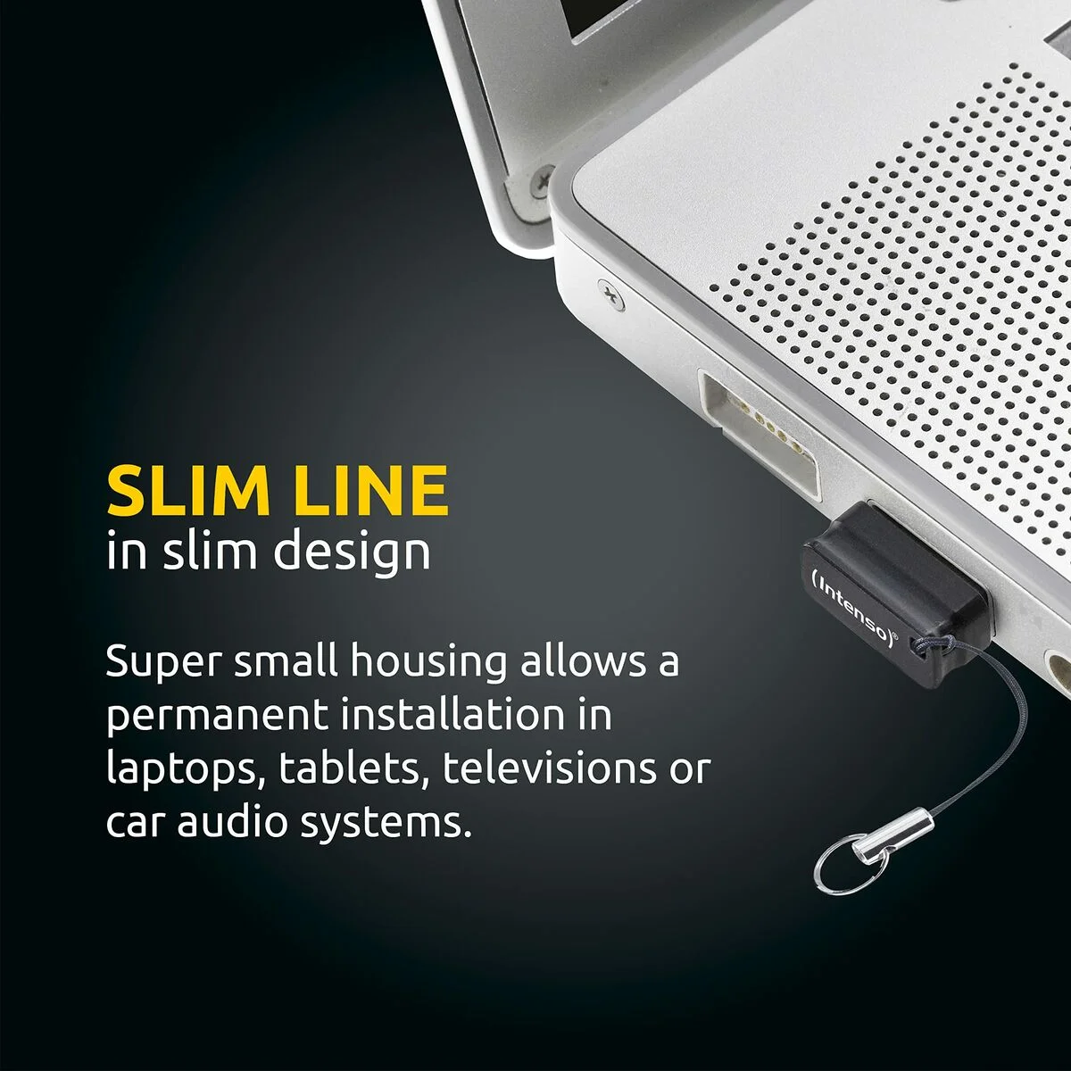 Memoria USB INTENSO Slim Line 128 GB Negro