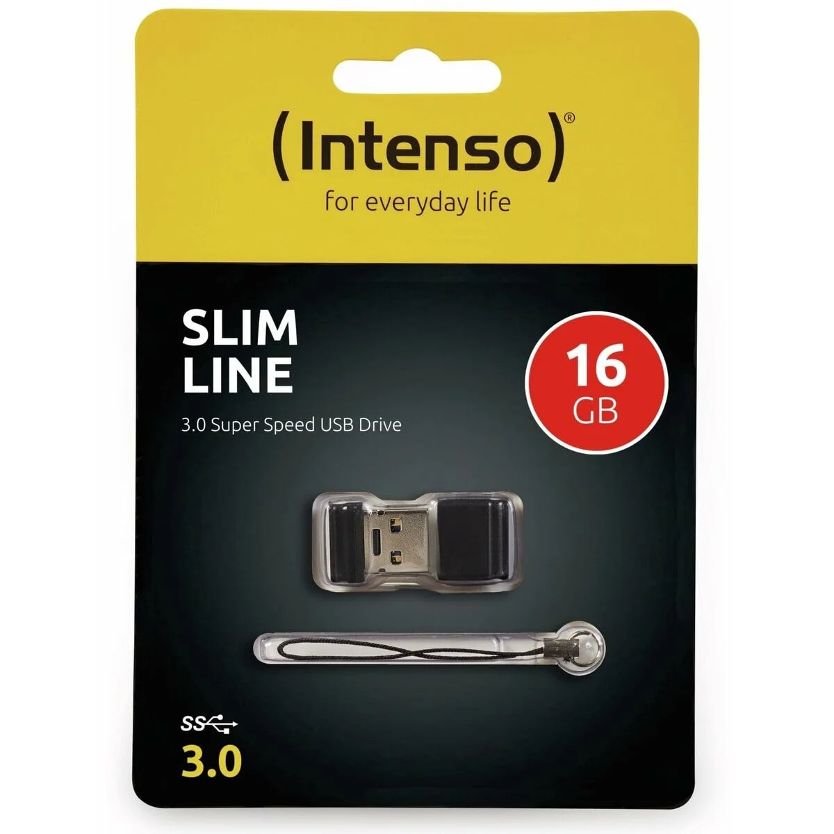 Memoria USB INTENSO Slim Line 16 GB Negro