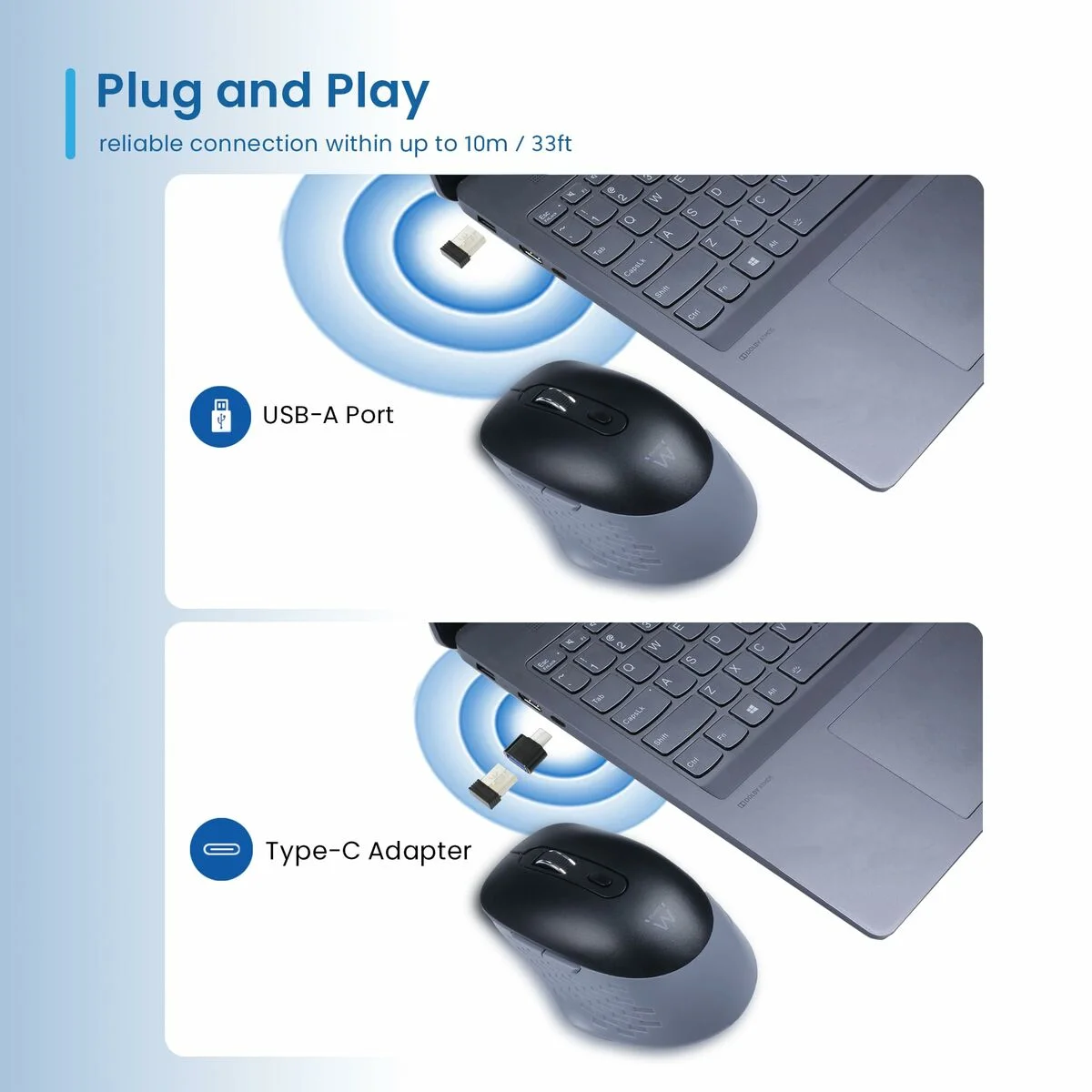 Ratón Inalámbrico Ewent EW3243 3200 DPI