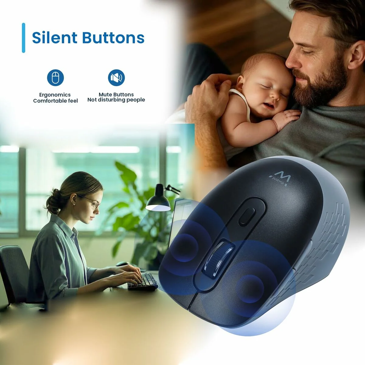 Ratón Inalámbrico Ewent EW3243 3200 DPI