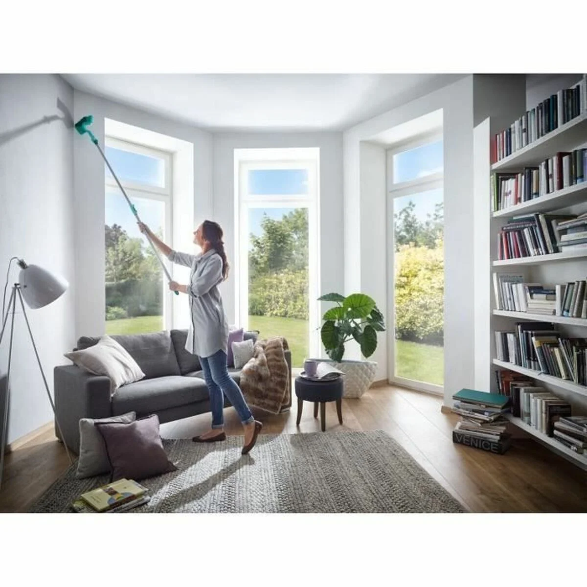 Cepillo de Limpieza Leifheit 41524 Verde Triangular