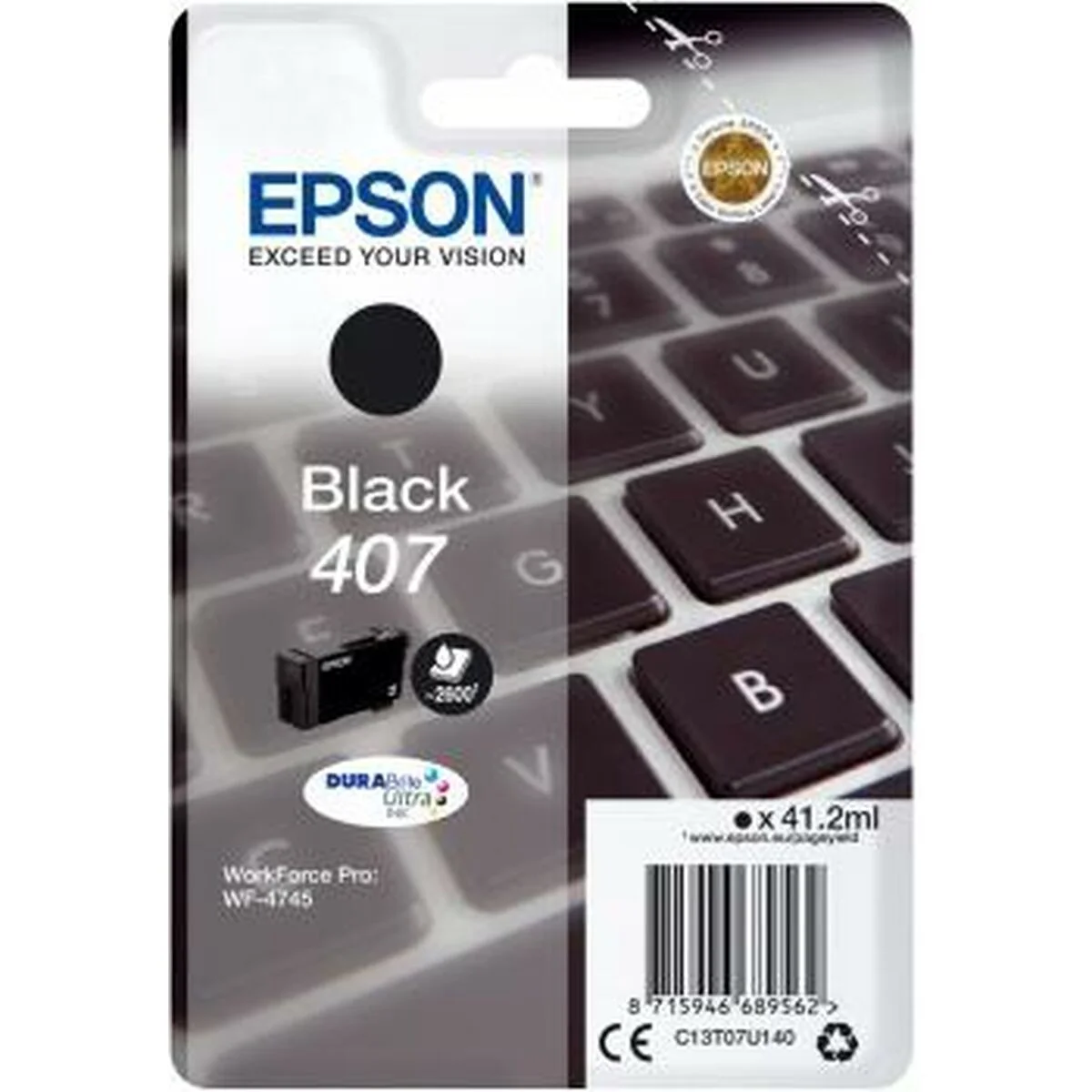 Cartucho de Tinta Original Epson Nº 407 Negro (5 Unidades)