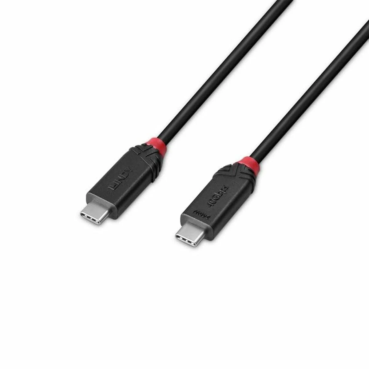 Cable USB-C a USB-C LINDY 37002 Negro 2 m