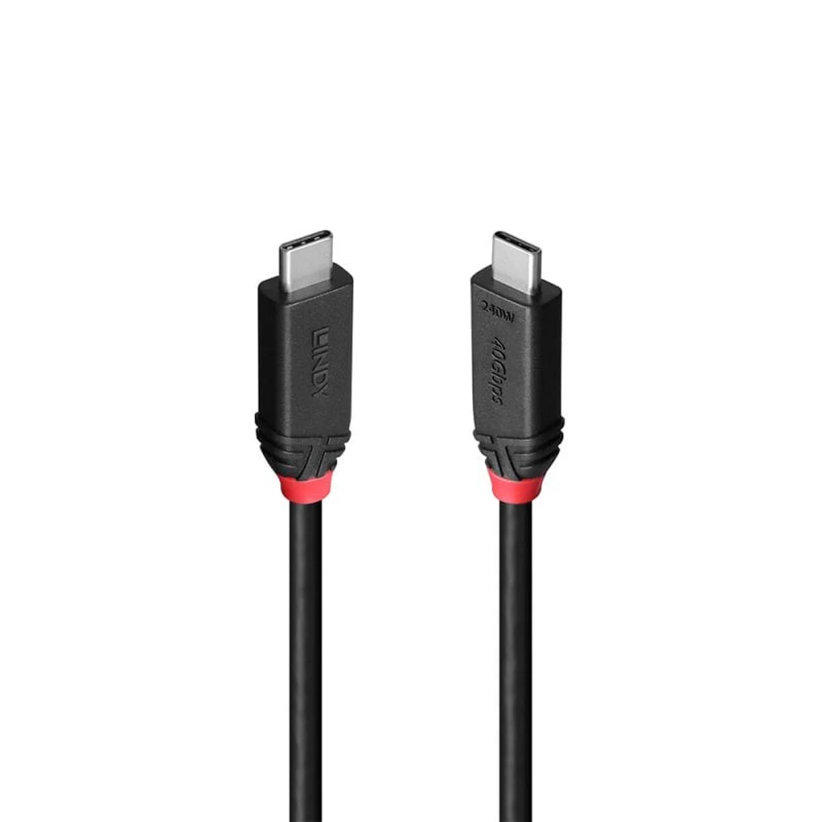 Cable USB-C a USB-C LINDY 37001 Negro 1 m