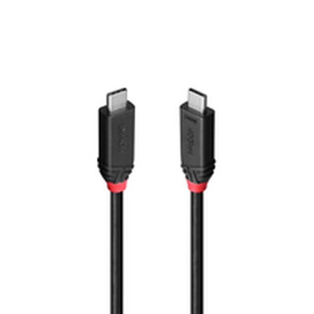 Cable USB-C a USB-C LINDY 37001 Negro 1 m