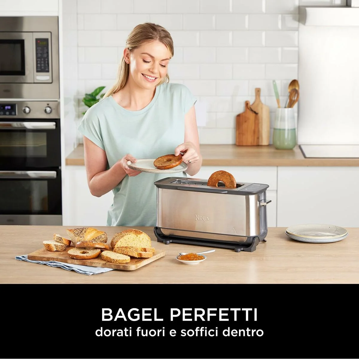 Tostadora NINJA Plateado 1200 W 3 en 1