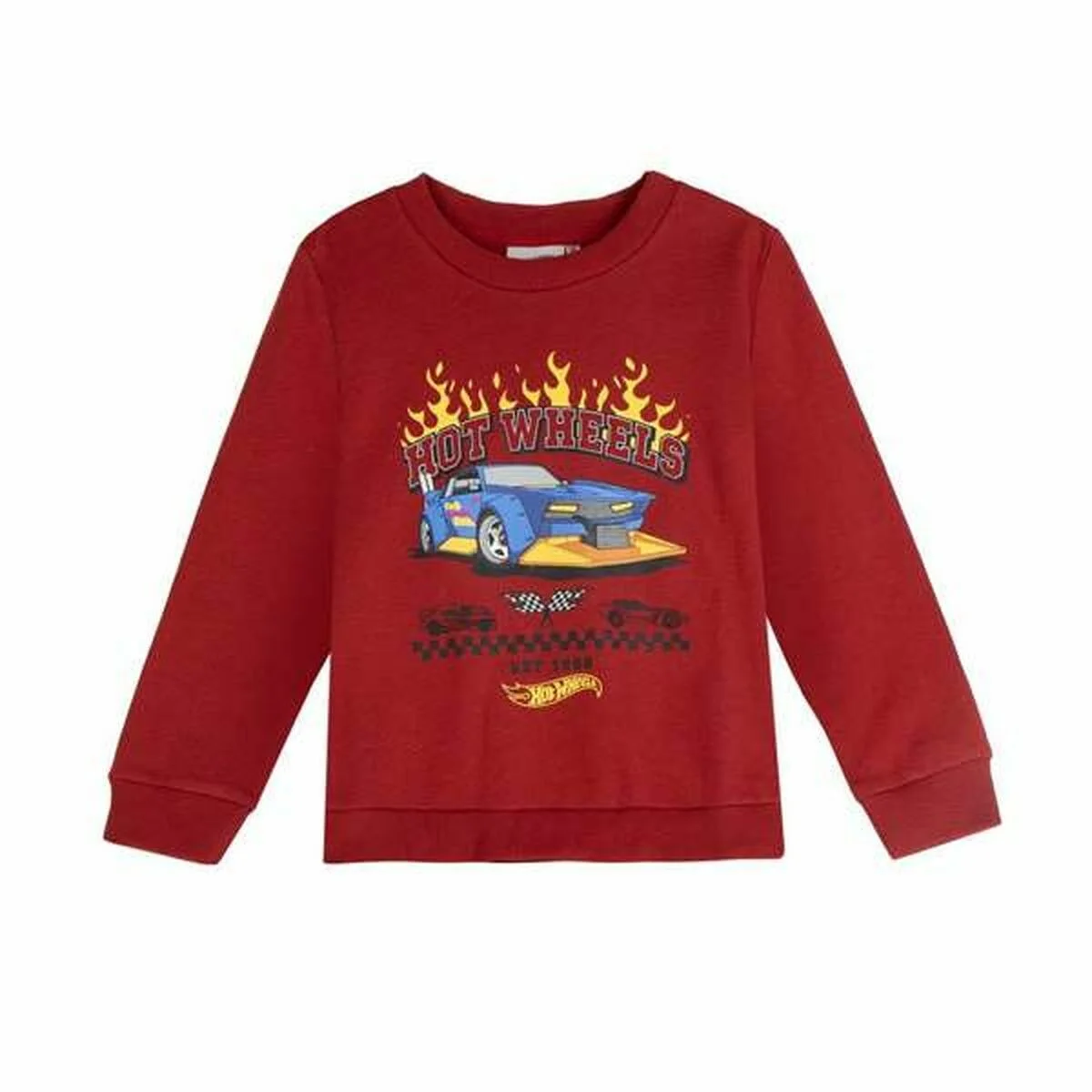 Sudadera Infantil Hot Wheels Rojo Oscuro