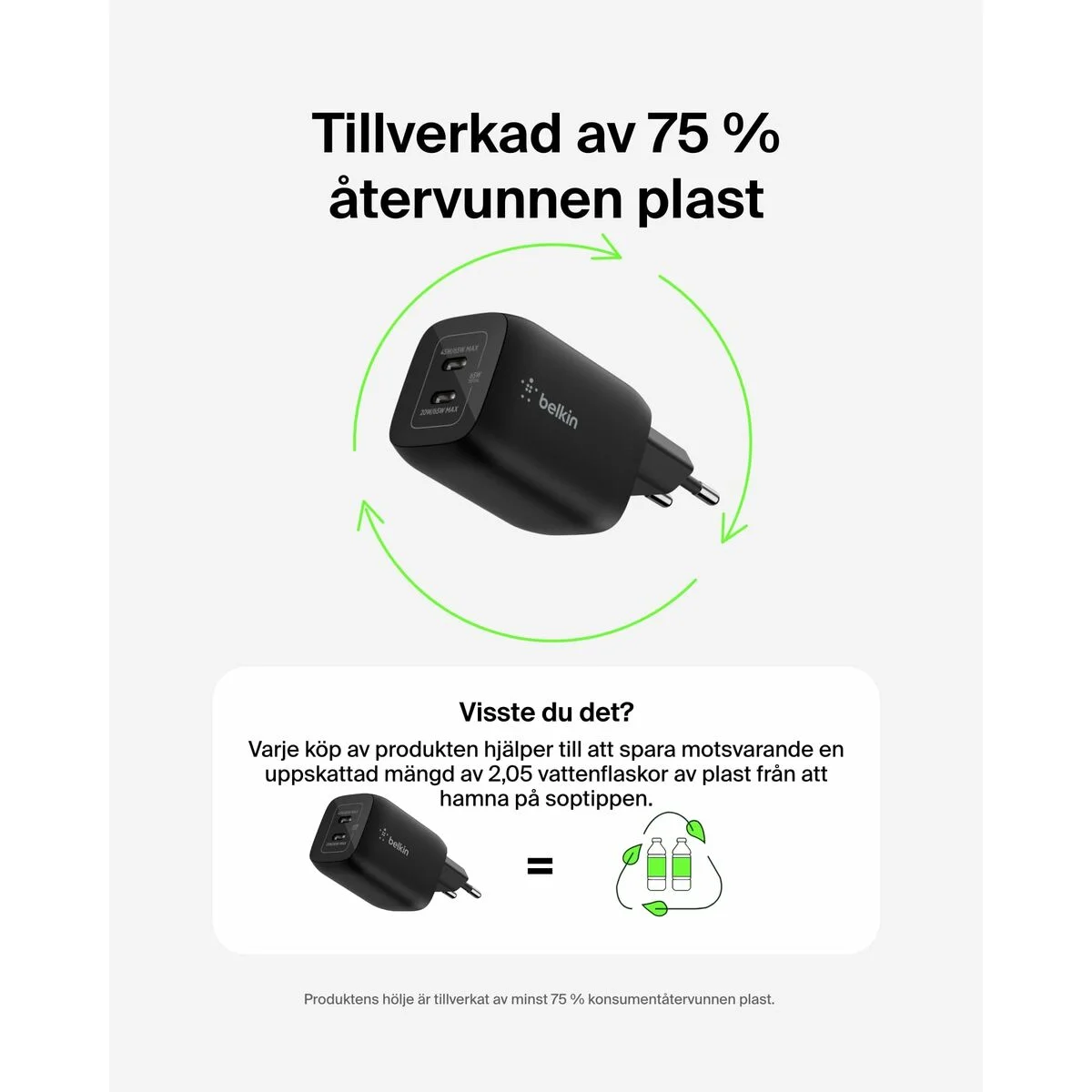 Cable USB a Lightning Belkin ENA007KQBK Negro