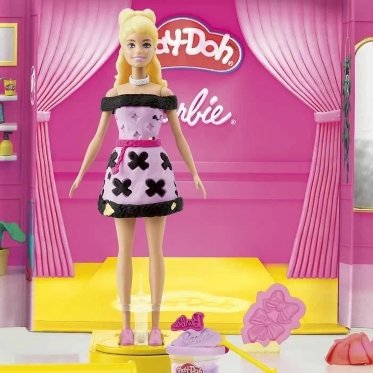Juego de Plastilina Play-Doh Barbie Designer Fashion Show Multicolor