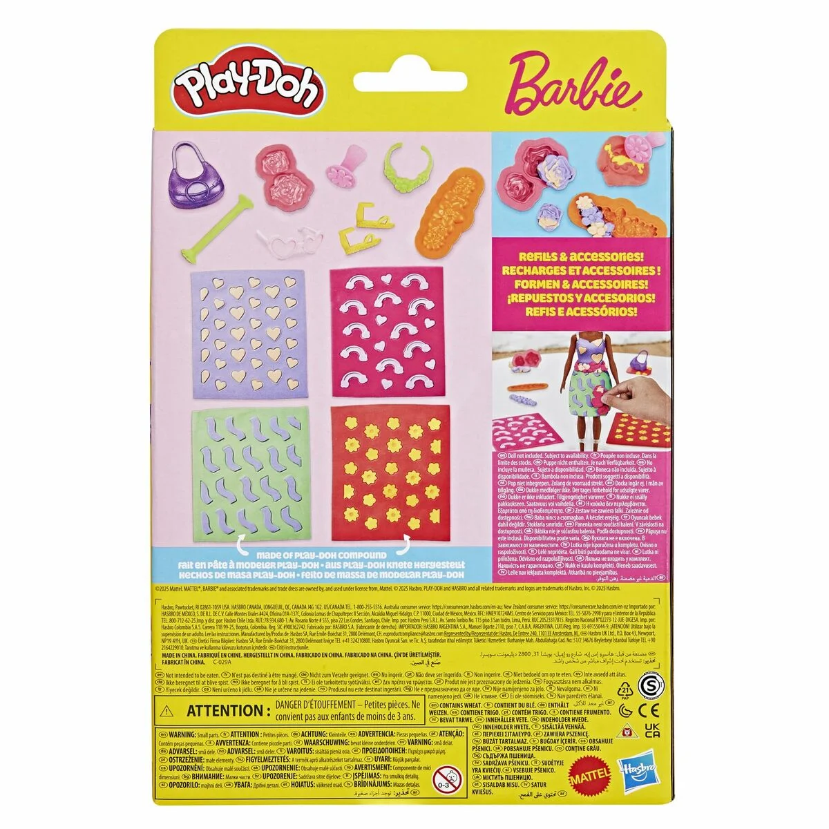 Juego de Plastilina Play-Doh Barbie FLowers & Florals Multicolor