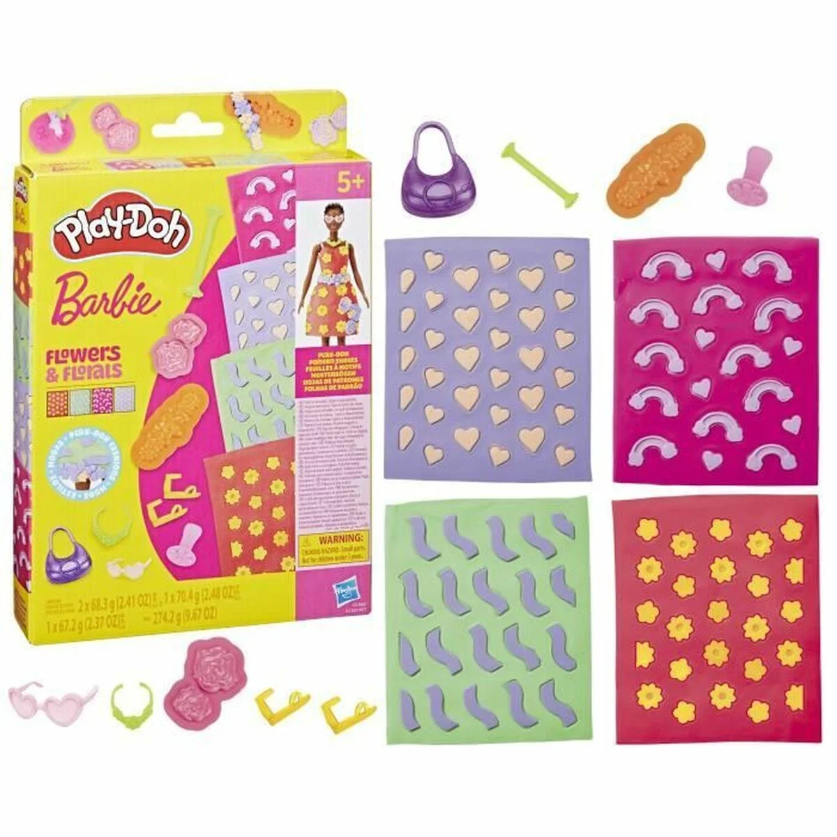 Juego de Plastilina Play-Doh Barbie FLowers & Florals Multicolor