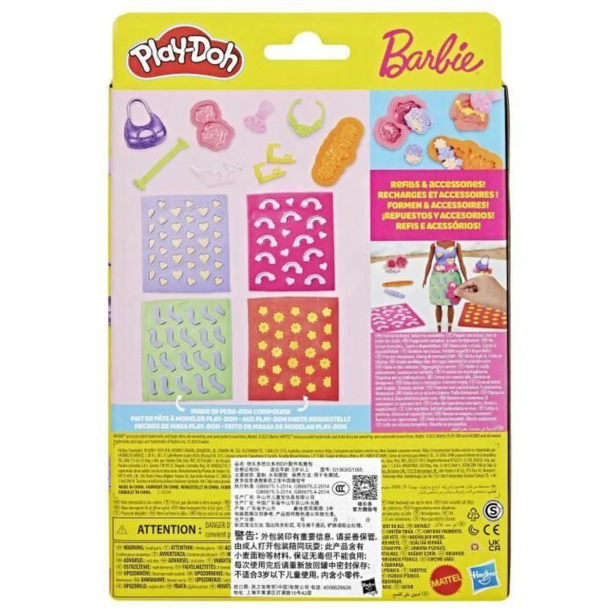Juego de Plastilina Play-Doh Barbie FLowers & Florals Multicolor