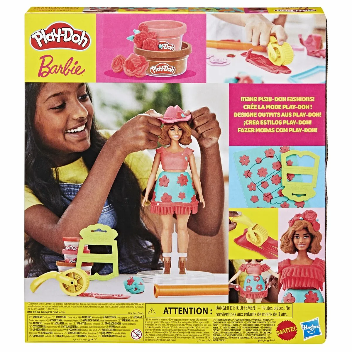 Juego de Plastilina Play-Doh Florals & Fringe Multicolor