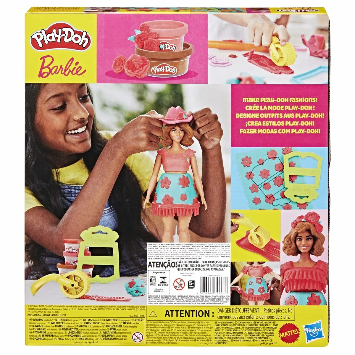 Juego de Plastilina Play-Doh Florals & Fringe Multicolor