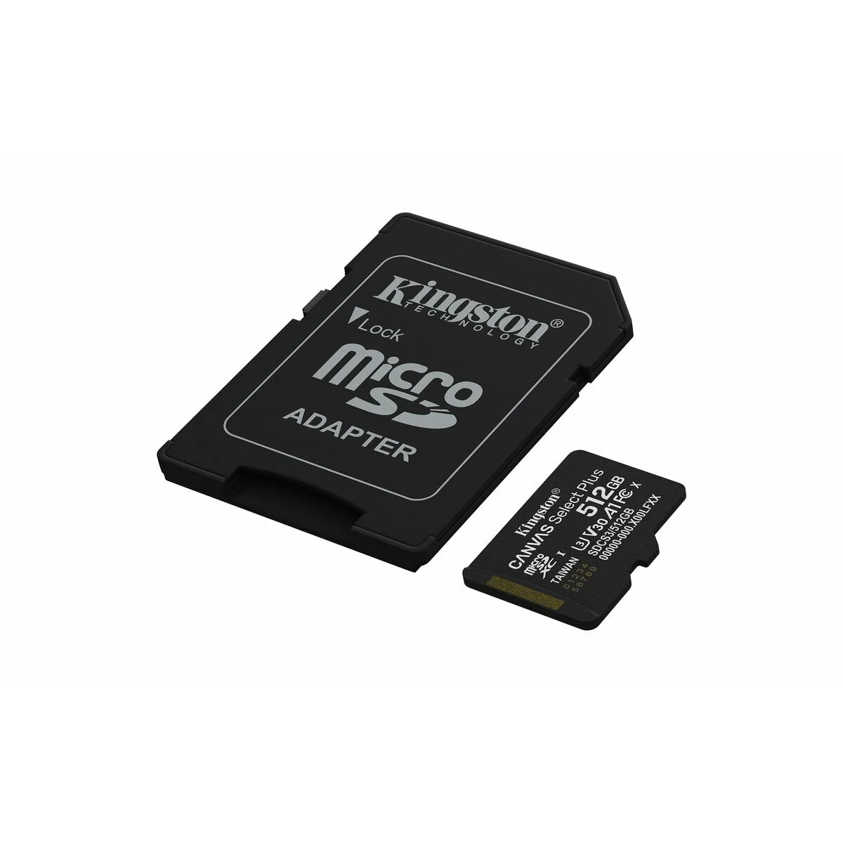 Tarjeta de Memoria Micro SD con Adaptador Kingston CANVAS Select Plus 512 GB