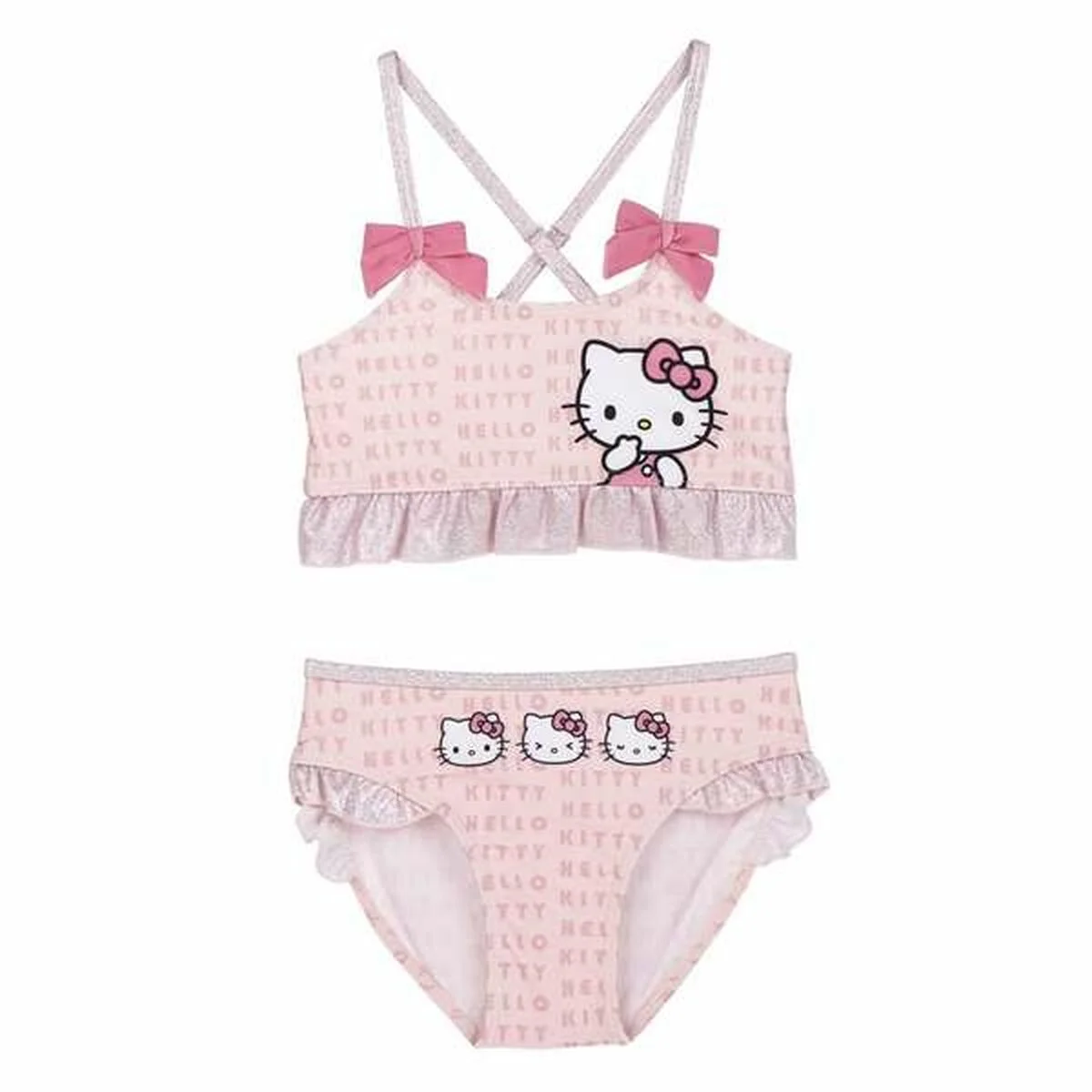 Bikini-Braga Para Niñas Hello Kitty Rosa claro (7 Años)