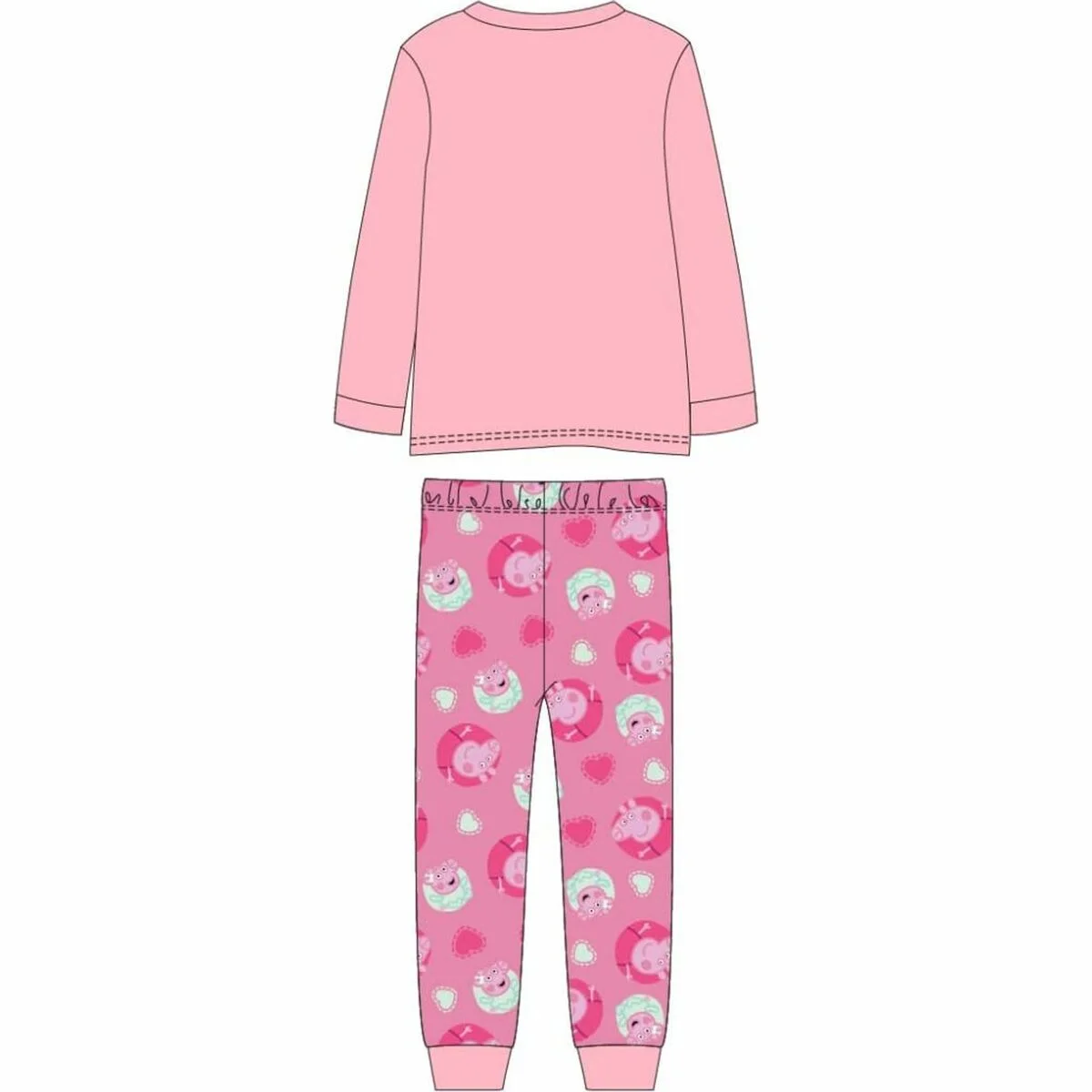 Pijama Infantil Peppa Pig Rosa