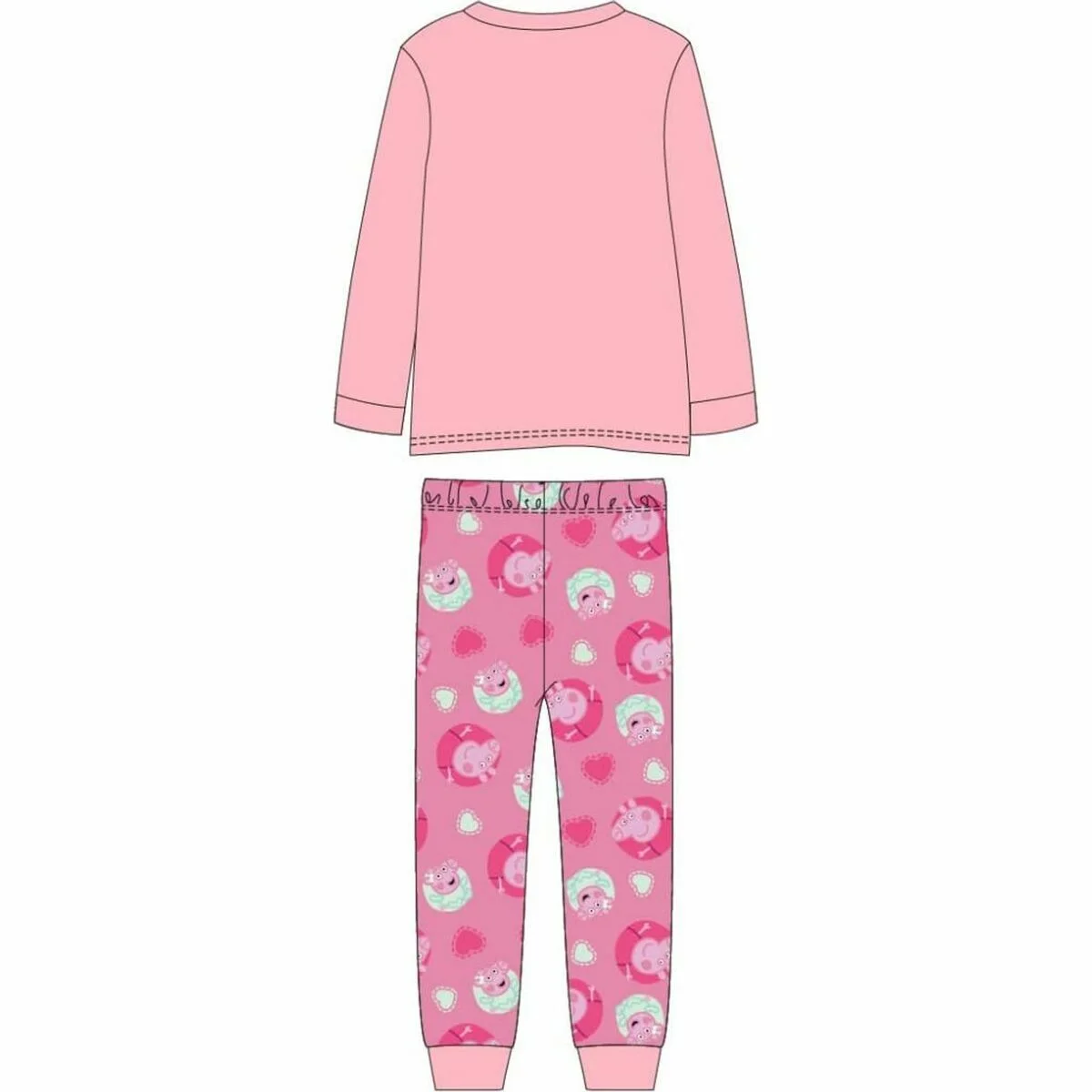 Pijama Infantil Peppa Pig Rosa