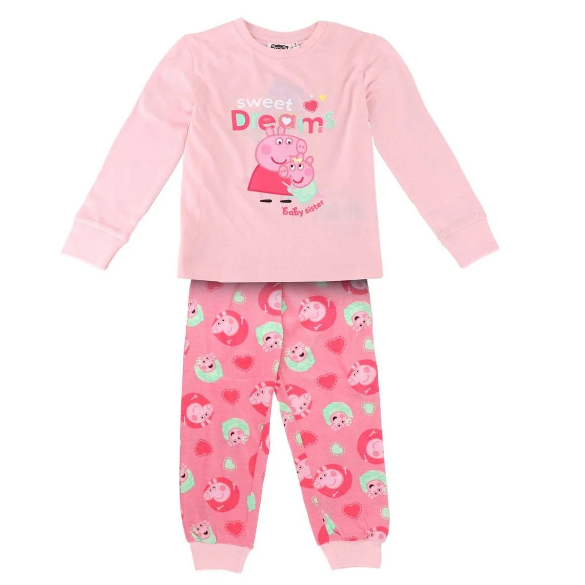 Pijama Infantil Peppa Pig Rosa